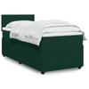 Box Spring Bed with Mattress Dark Green 80 x 200 cm Velvet