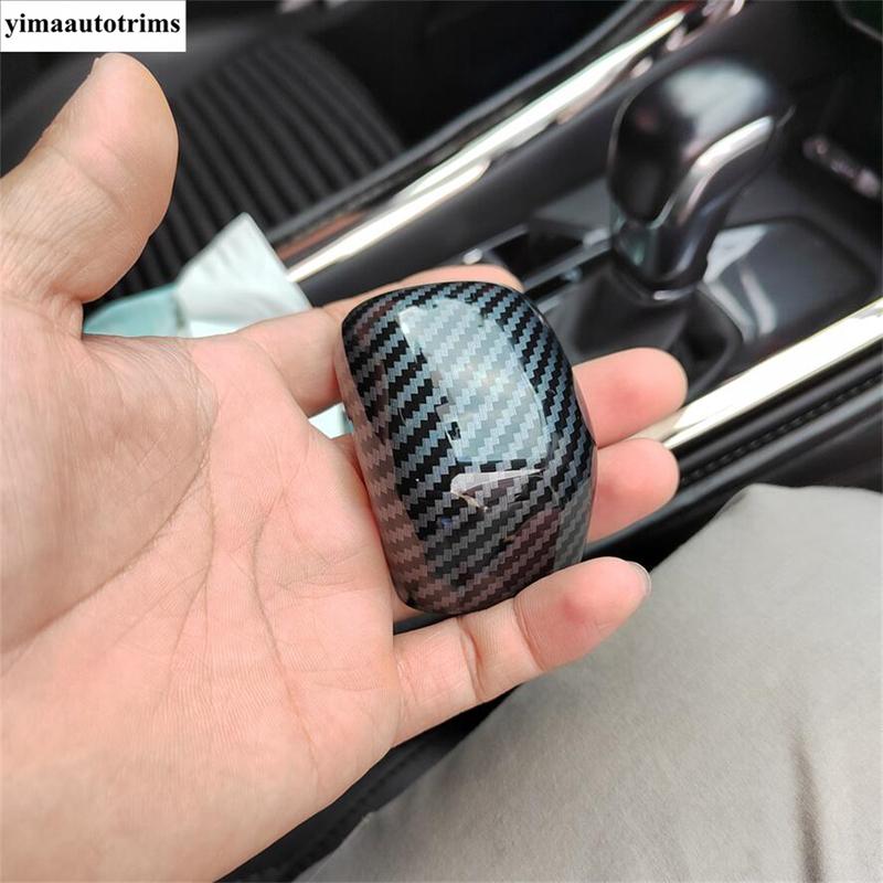 Gear Shift Head Knob Handle Decoration Cover Trim ABS Carbon Fiber Accessories Interior For Chery Tiggo 8 / 3X / 5X 2018 -