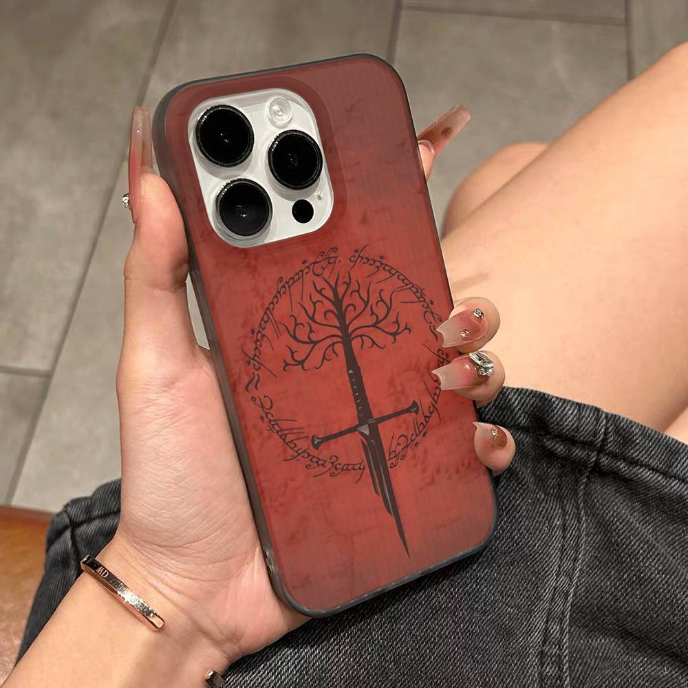 The Lord Of The R-Rings Phone Case For IPhone 17 16 15 14 Plus 13 12 11 Pro Max Pro Wave Corrugated Cover
