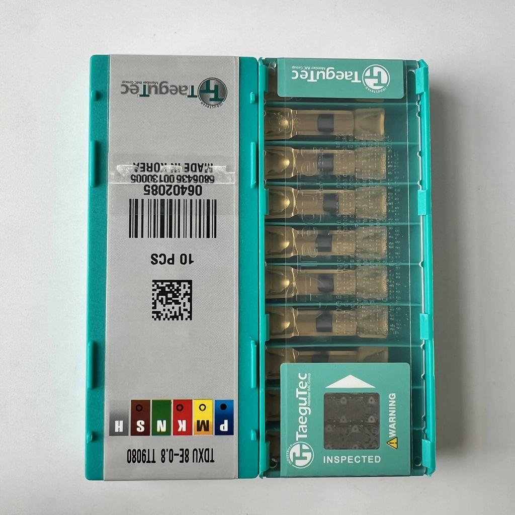 TaeguTec / TDXU8E-0.8 TT9080 /  Industrial indexable Carbide Inserts 10 Pcs