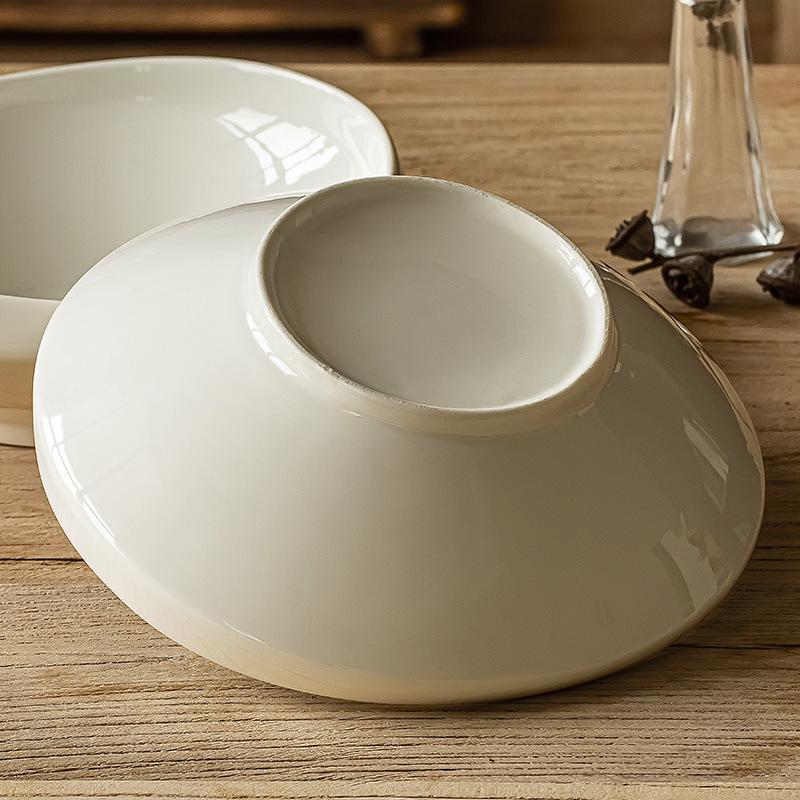 Design Nordisk Stil Specialformad Skål High-End Keramik Konstnärlig Konception Grönsaksskål Hushåll Ramen-skål Hattskål Servis Soppskål