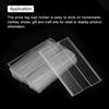 MECCANIXITY Wall Mount Acrylic Sign Holder, 3.1 x 2 Inch Clear Plastic Wall Sign Holders Horizontal Acrylic Frames for Offices, Stores, Restaurants,