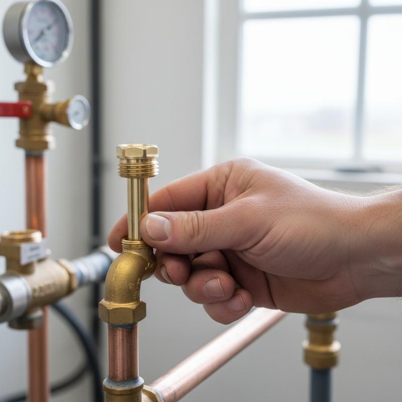 56mm Brass Protection Tube with Embedded Copper Bushing for Advanced Temperature Sensor Retrofit Projects