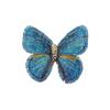 Versatile Retro Luxury Gradient Butterfly Brooch: Exquisite Embroidered Fashion Accessory