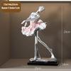 Elegant Resin Ballet Girl Figurine – Abstract Dance Art Home Decoration