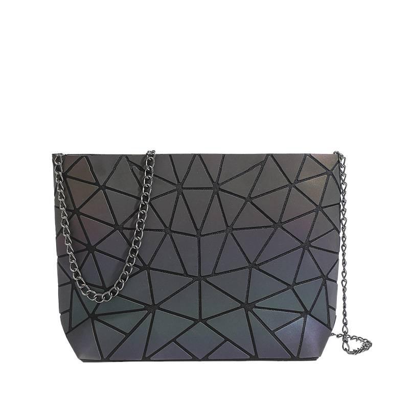 Luminous Diamond-Pattern Shoulder Crossbody Bag - Trendy, Versatile, Fashionable Korean Style for Women 2025