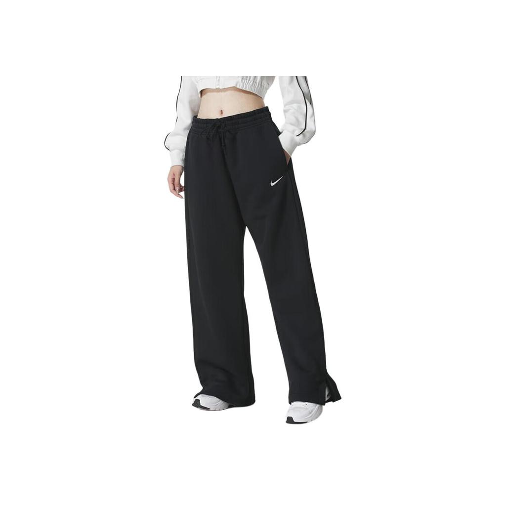 Nike Logo Lace-Up Fleece Breathable Knitted Sports Pants Women Pants IH1012010
