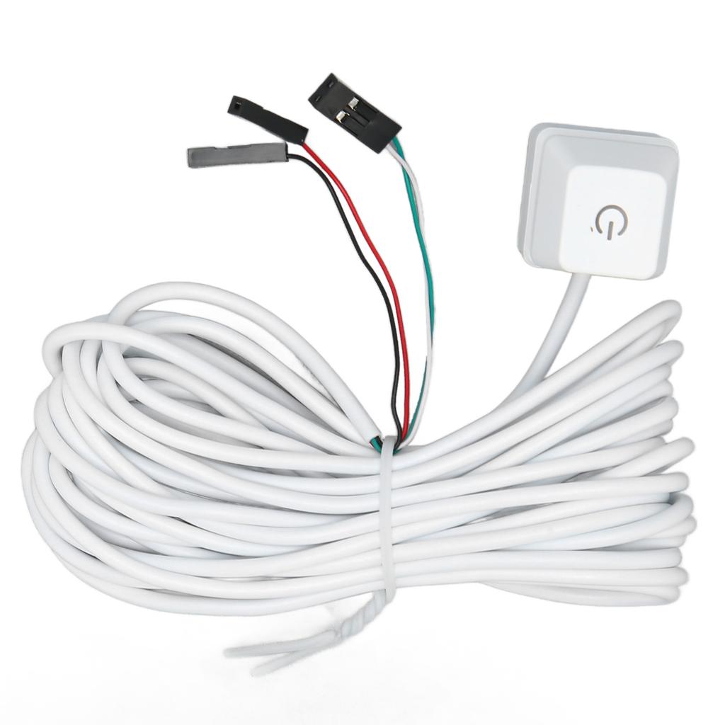 PC Power Switch White Mechanical Key Blue Switch Backlit Plug and Play PC Power Button for Desktop Office Gaming Blue