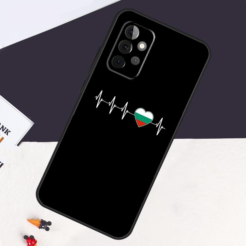 Bulgarije Vlag Paspoort Kaarthouder Voor Samsung Galaxy A54 A34 A14 A52S A12 A22 A32 A52 A50 A51 A71 A13 A53 A33 Hoesje