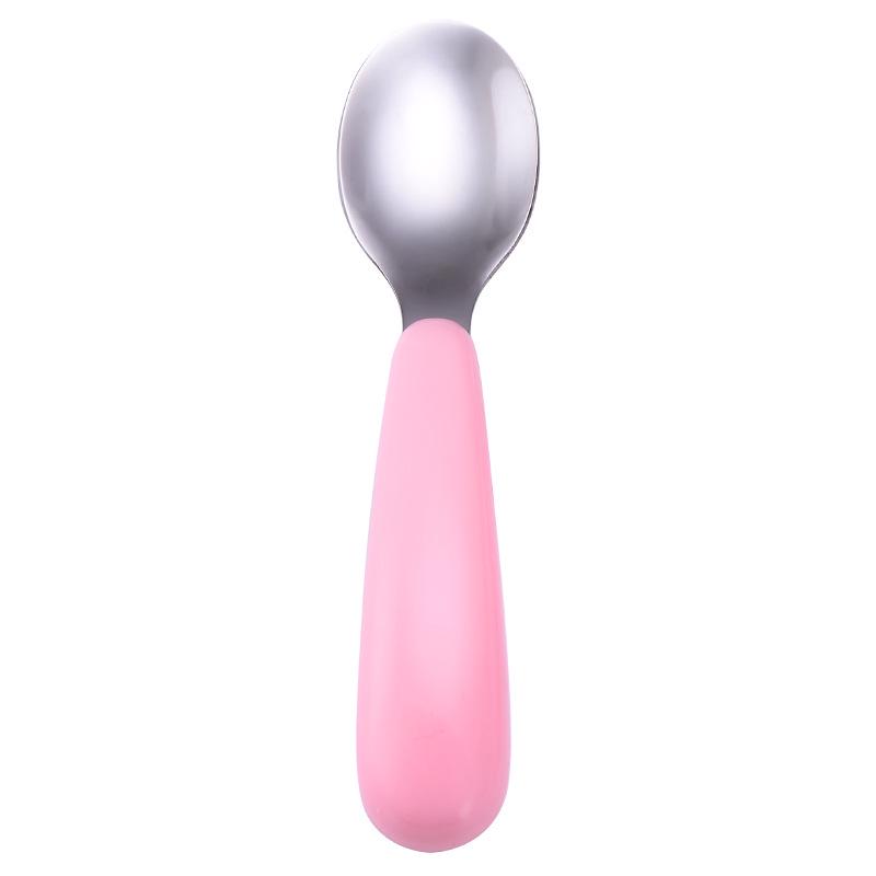 304 Stainless Steel Children's Cartoon Cutlery Set: Baby Feeding Spoon & Fork, Training Spoon & Fork