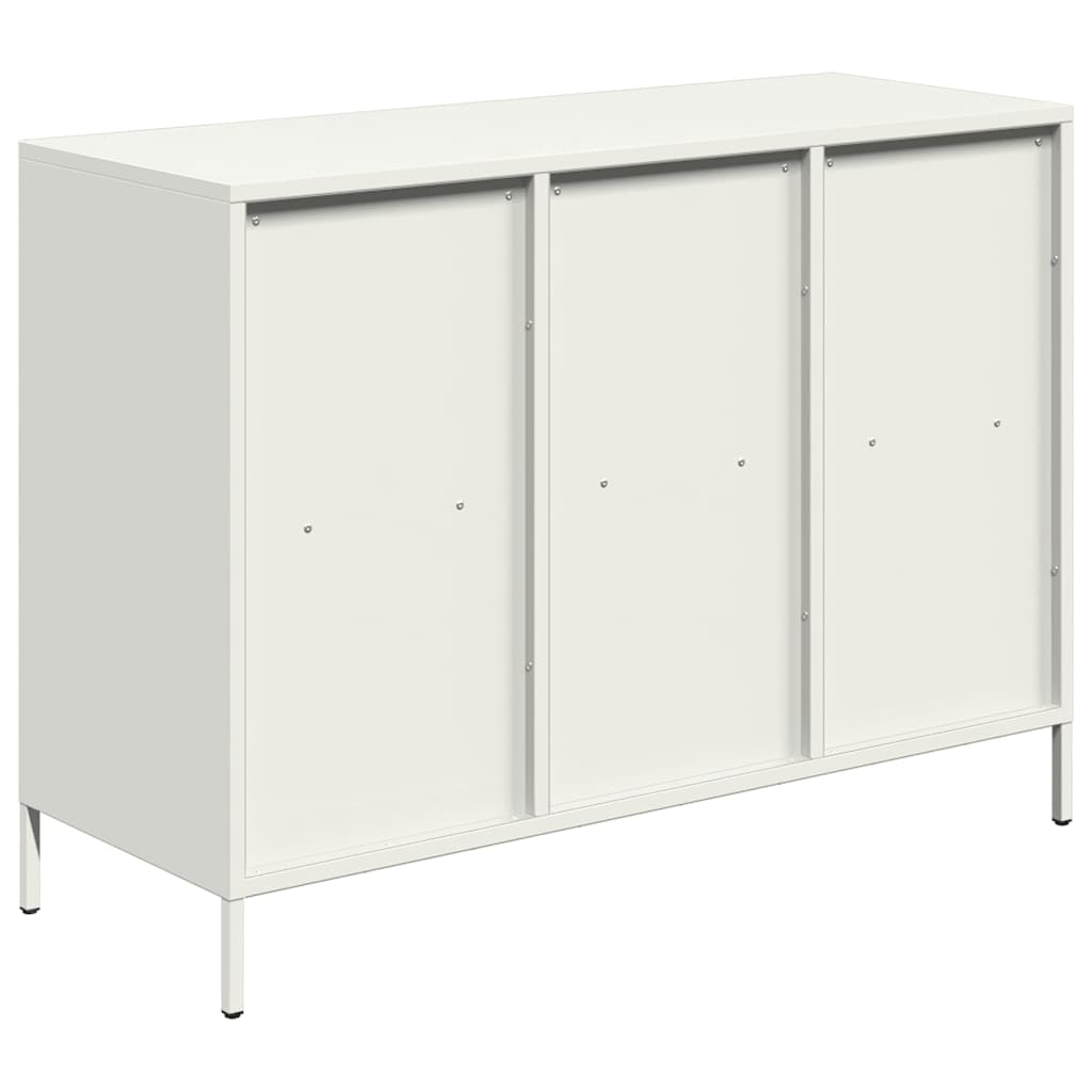 Sideboard White 101.5x39x73.5 Cm Cold Rolled Steel