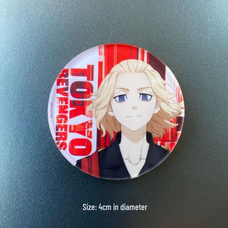 Токийские Мстители Акриловый Магнит на Холодильник - Персонажи Мандзиро, Такемичи, Кен