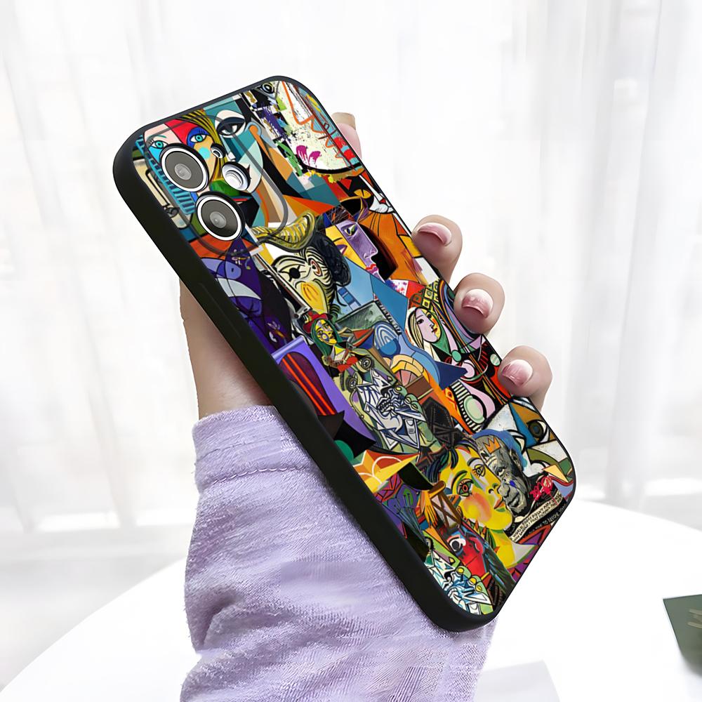 

Picasso Abstract Art Painting Phone Case For IPhone 17 Pro Max 15 Pro 16 14 Plus 12 13 Mini 11 Pro Shockproof Soft Cover iPhone15 Pro