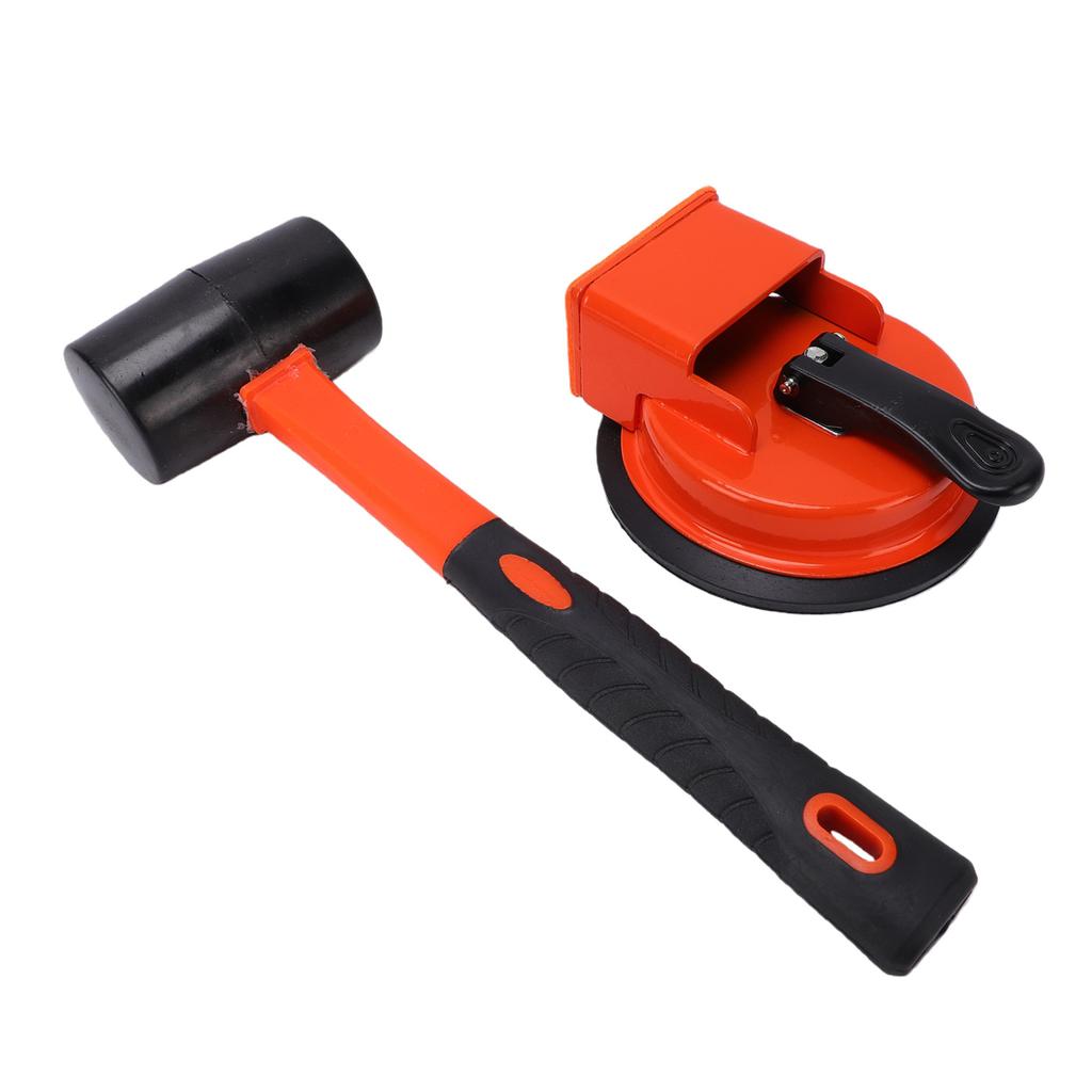 Bodenfugen-Reparaturwerkzeug Ergonomisch Professionell Starke Saugnapf mit Hammer für Matte Massivholz-Laminatböden