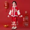 Girls' Ming Dynasty New Year Princess Tang Suit Dress for Autumn/Winter