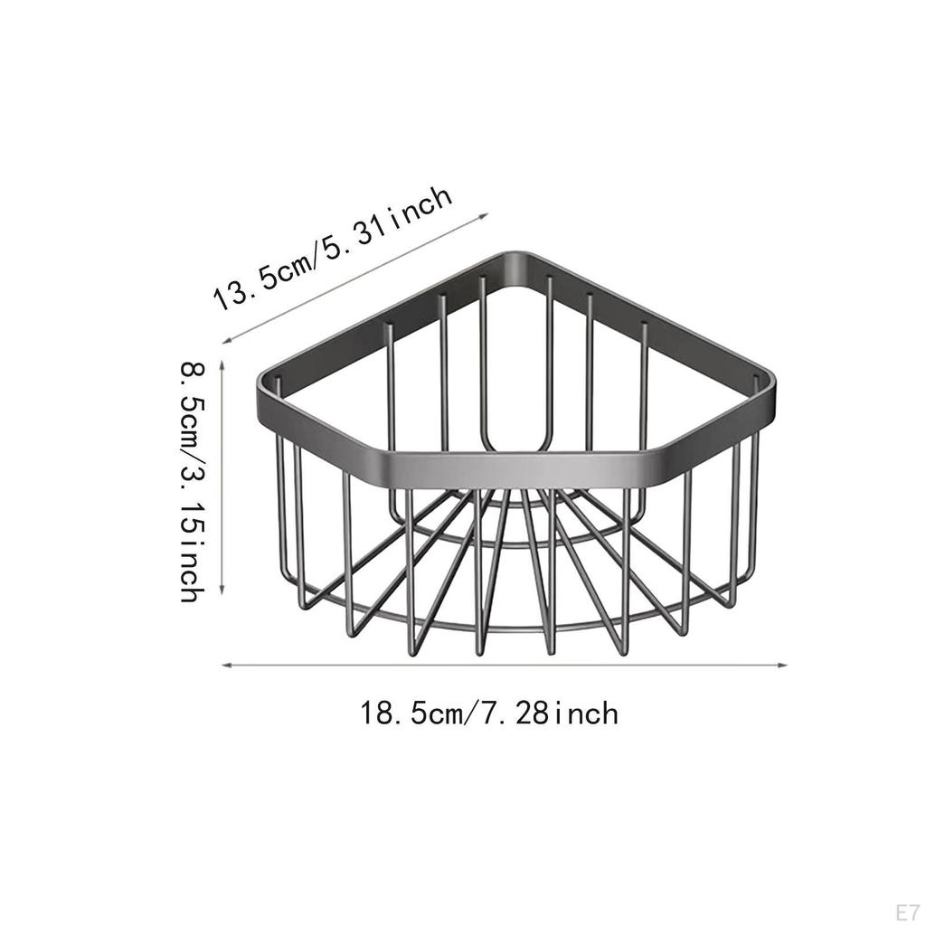 Spülbecken Ecke Schwammhalter Hängekorb Geschirrtuchhalter Zuhause mit Aufklebern Vielseitig Edelstahl