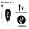 Wooden Hook Dark Lunar Phase Skull Wall Hanging Key Hook Retro Witch-style Wall Decoration Hanger