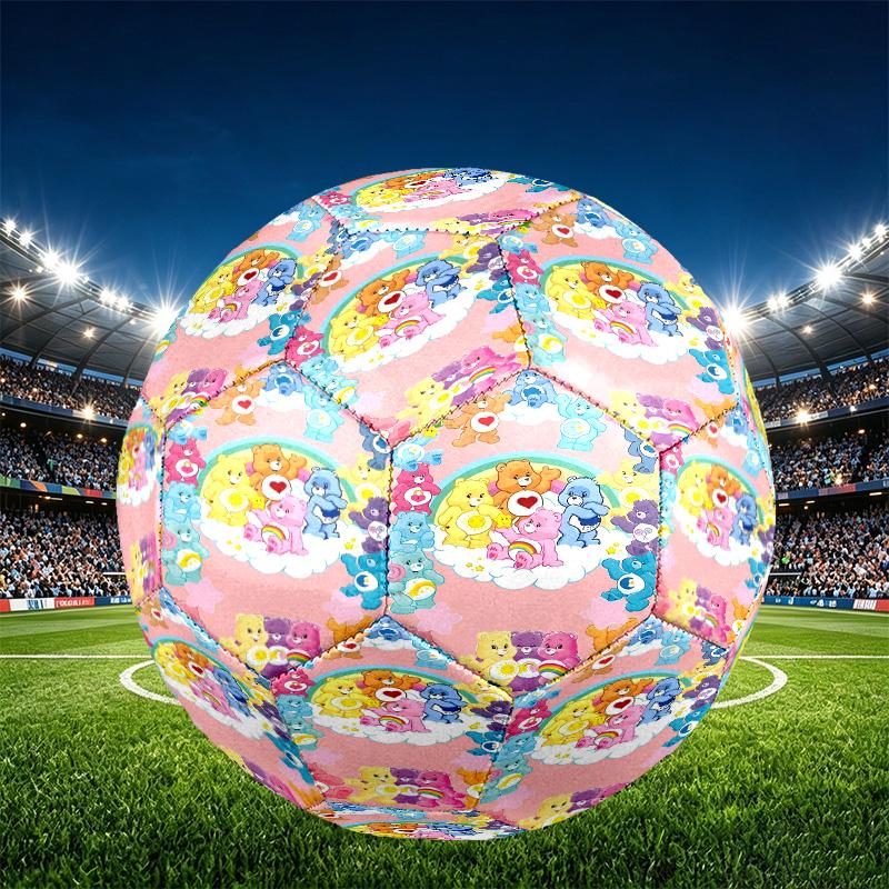 Care Bears Print Size 5 Soccer Ball, PU Wear Resistant Football for Match Training and Daily Practice, Birthday Gift for Soccer Fans