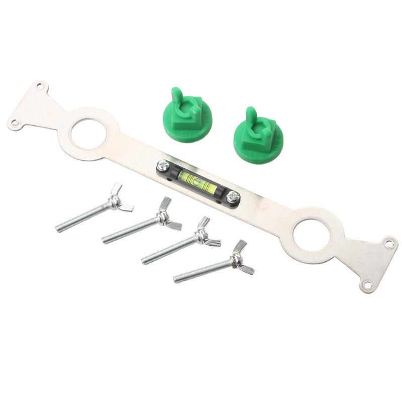 Adjustable 4-Point Shower Head Installation Tool for Hot/Cold Water Pipe Positioning