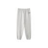 Skechers New Year Series Warm Cuffed Versatile Loose Comfortable Knitted Sports Pants Men Bottoms Light-White Gray L125M006-0248