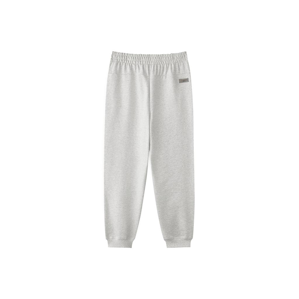 Skechers New Year Series Warm Cuffed Versatile Loose Comfortable Knitted Sports Pants Men Bottoms Light-White Gray L125M006-0248