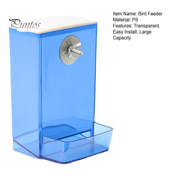 Durable Automatic Solid Bird Food Container Parrot Budgie Small Birds Feeder Pet Supplies