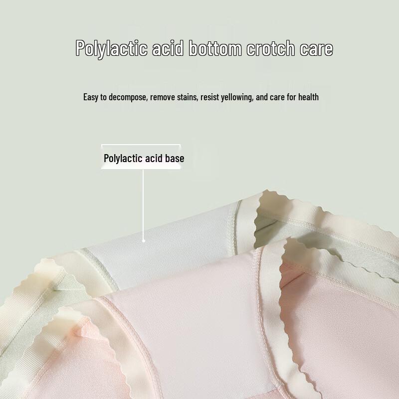 Odifen Women's Seamless Antibacterial Mid-Waist Briefs