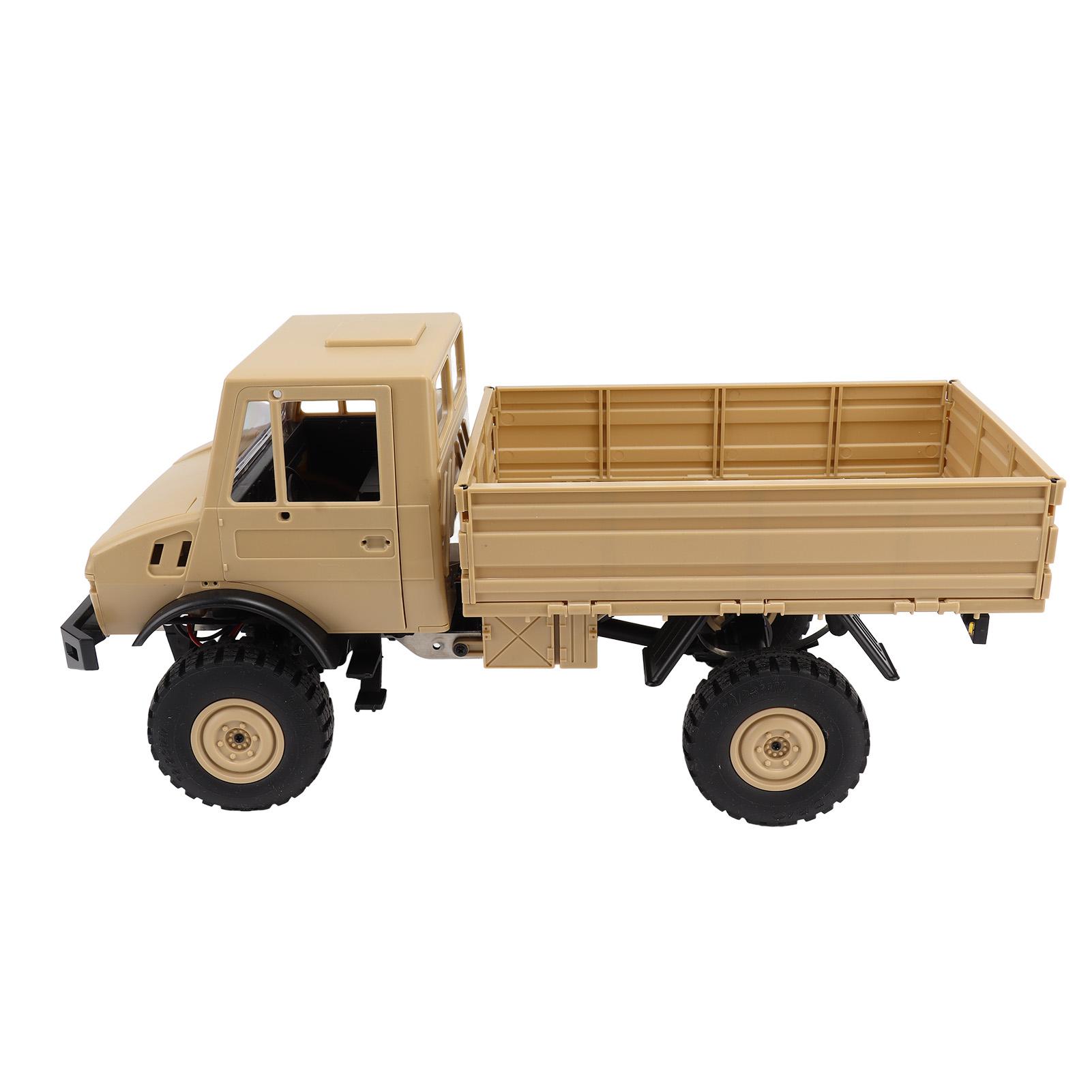 

1:12 полномасштабных RC грузовиков 2.4G с дистанционным управлением RC скалолазный автомобиль 4 колеса привод внедорожный RC автомобиль с жёлтый