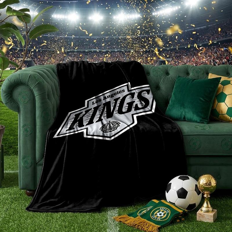 Los Angeles Eishockey Decken Flanelldecken Plüsch für Sofa Bett Geschenke für Männer Frauen Reise Picknickdecke Weihnachtsgeschenke für Fans