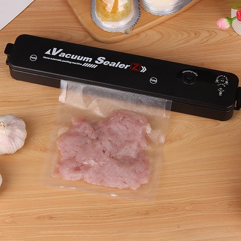 1pc Home Kitchen Vacuum Sealer with 10 Vacuum Bags,220V EU Voltage,Food Automatic Vacuum Sealing Machine Small Plastic Sealer