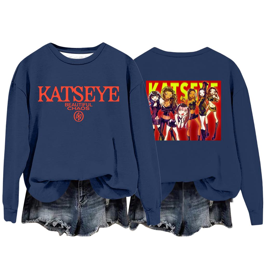 Women's Fashion Casual Long Sleeve Loose Printed Sweatshirt