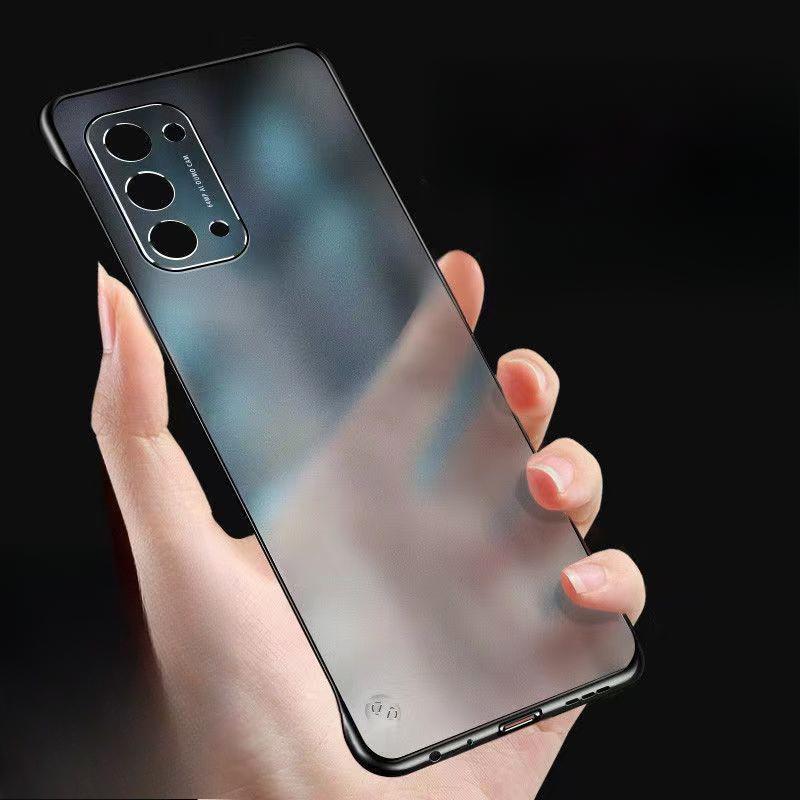 Suitable for OPPO RENO9Pro Matte Borderless Phone Case, FindX5 Metal Lens, RENO8 Anti-drop Hard Case