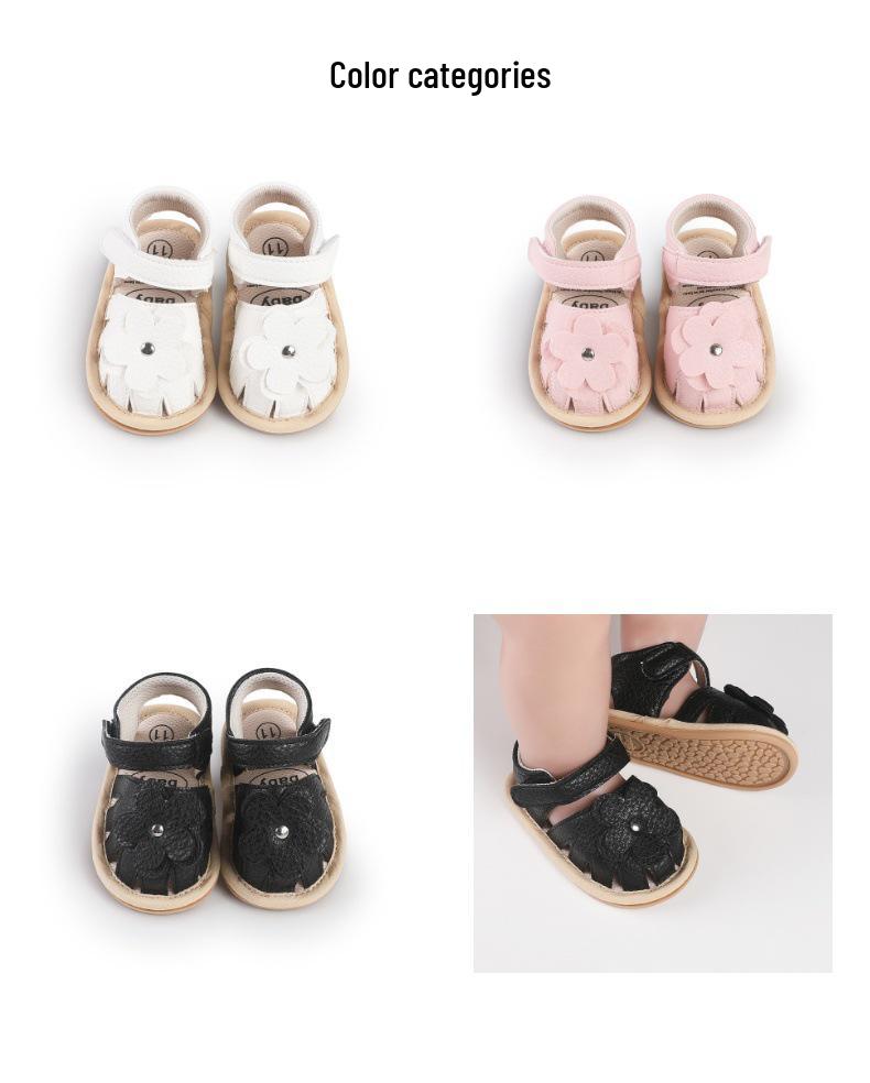 Soft Sole Summer Sandals for 0-1 Year Old Baby Girls