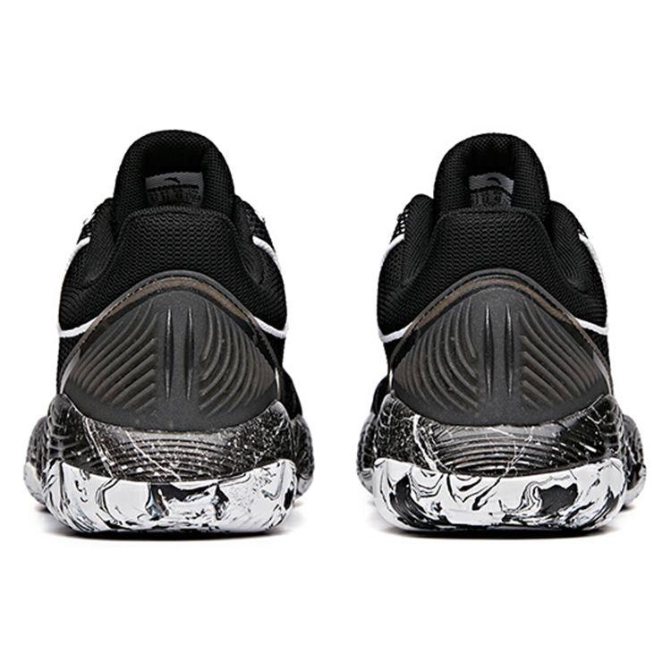 Anta Graffiti Performance Shock Absorbing Durable Low Top Basketball Shoes Men Sneaker Black 112031605-2