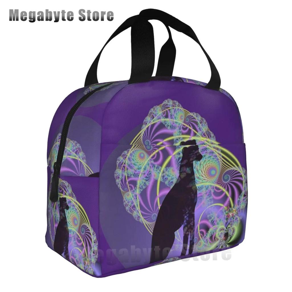 Garden Hound Pies Greyhound Torba na Lunch Chłodząca Izolowana Śniadaniówka Dla Ucznia Szkoła Whippet Pies Chart Pies Przenośne Torby Piknikowe