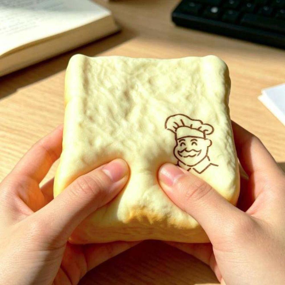 Slow Rising Simulated Bread Toast Squeeze Moist Thick Sensory Fidget Toy  Adults