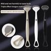Triple Effect Tongue Scraper Silicone Tongue Coating Cleaning Oral Cleaning Brush  Halitosis Clean