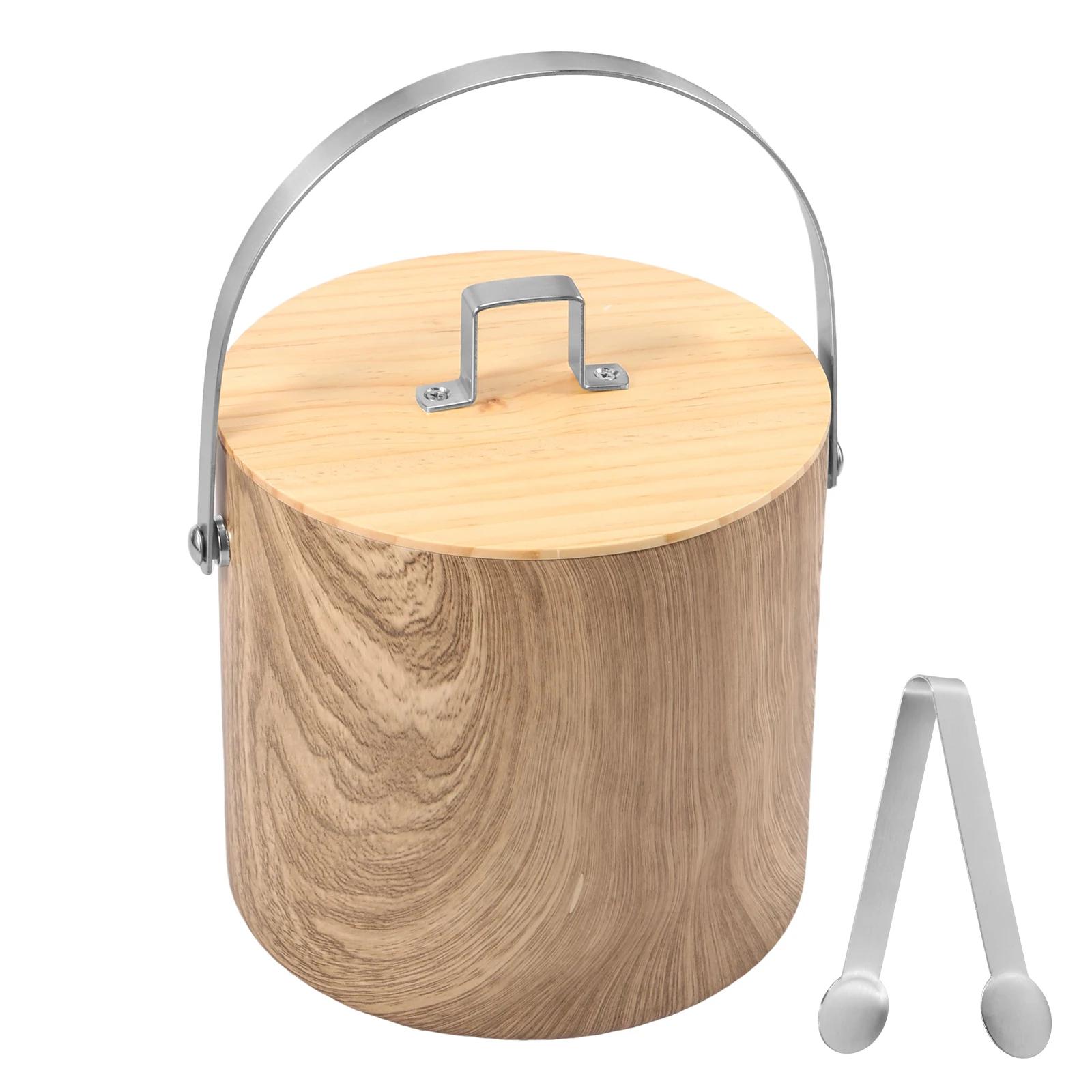 

3L Stainless Steel Ice Bucket Good Sealing Insulated Ice Bucket Large Capacity Beverage Cooler Container Easy To Clean for Bar