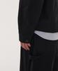 Musinsa Standard Back Satin Short Chore Jacket [Black]