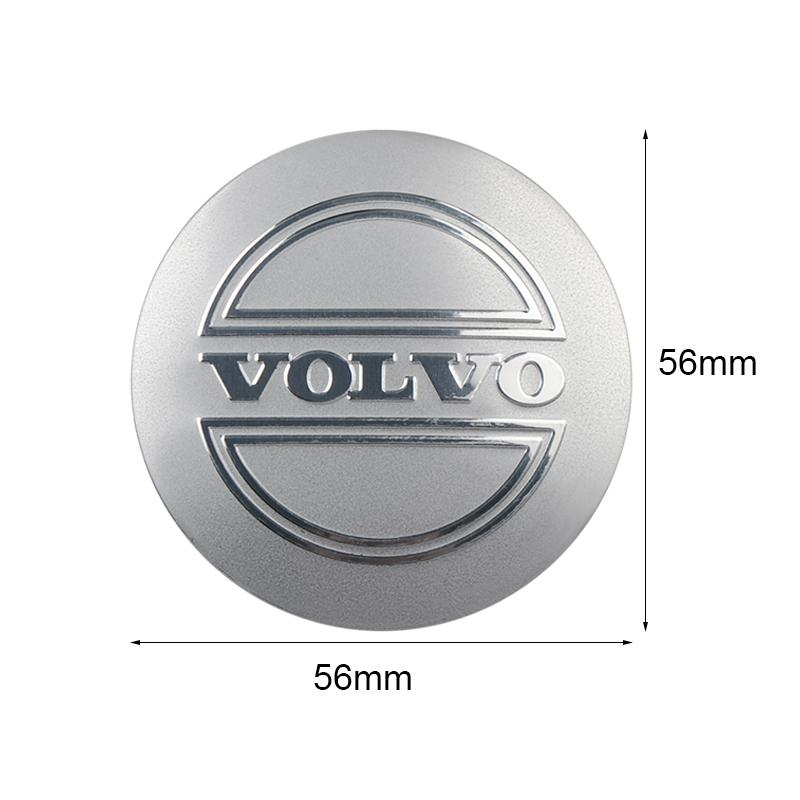 4 pièces 56/60mm Autocollant Cache-moyeu de Roue de Voiture Accessoires Pour Volvo Rdesign XC60 XC90 V40 V50 V60 T6 AWD Xc70 S60 S80 S90 V70 V90