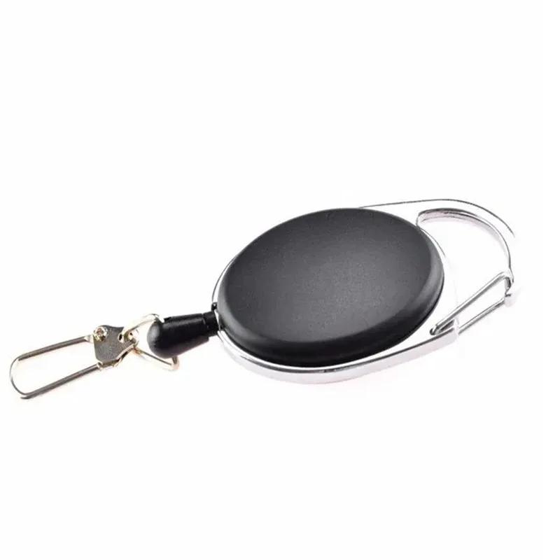 1-20 Stück Einziehbarer Ausweis-Cliprolle Zinklegierung ABS-Kunststoff ID-Lanyard Namensschild Karten-Ausweishalter Rollen Rückholband Schlüsselanhänger