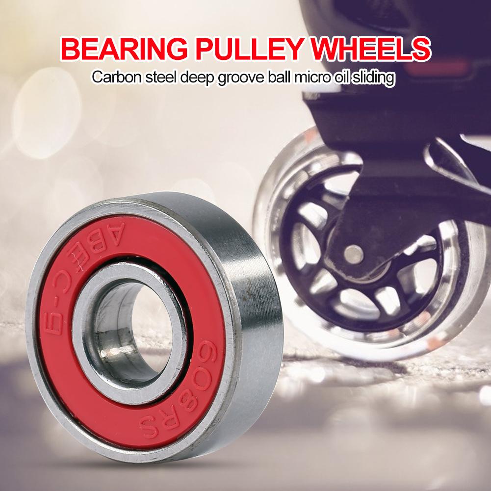 10pcs Inline Roller Skate Bearing 8x22x7mm 608rs ABEC-9 Roller Skate Wheel Bearings Deep Groove Precision Bearing for Skateboard