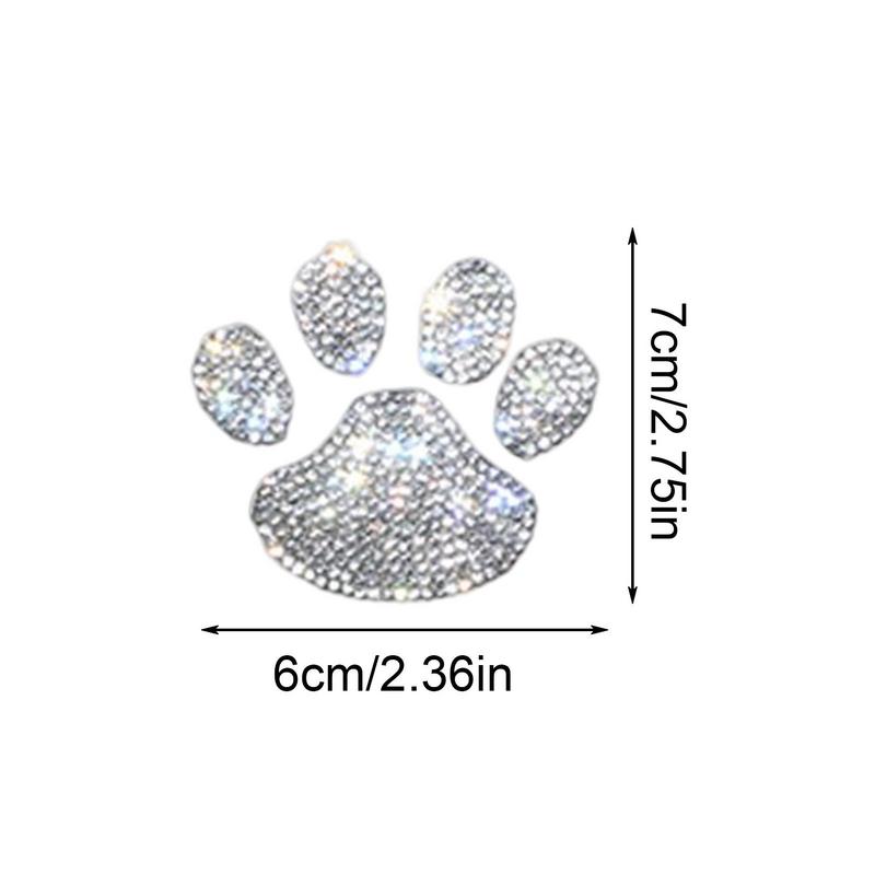 Moda Araba Dekorasyon Çıkartmaları Bling Rhinestone Paw Çıkartmaları Köpek Paw Baskı Araba Çıkartmaları Araba Tampon Penceresi Dizüstü Bilgisayarlar