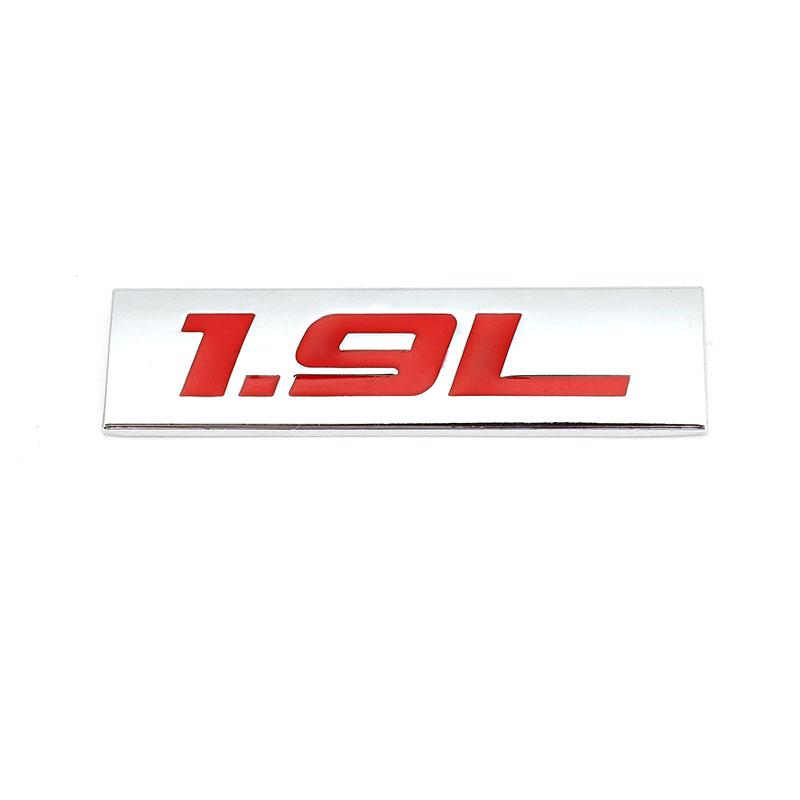 Car Sticker 1.4L 1.5L 1.6L 1.7L 1.8L 1.9L Emblem Badge Decals for f111 SUV Toyota Mini Peugeot Honda Volkswagen VW Focus Hyundai 111F