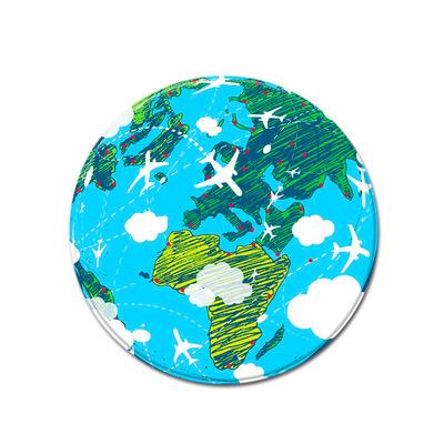 Round Ball Rug Football Basketball Children's Bedroom  Living Room Mat Computer Chair  Polyester Floor  Mode