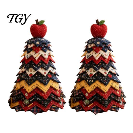 Crafting Materials for Kids DIY Christmas Tree Craft Kit, Handmade Art Crafts And Easy Sewing Kit Beginners Adults, Interactive Fabric Set Holiday