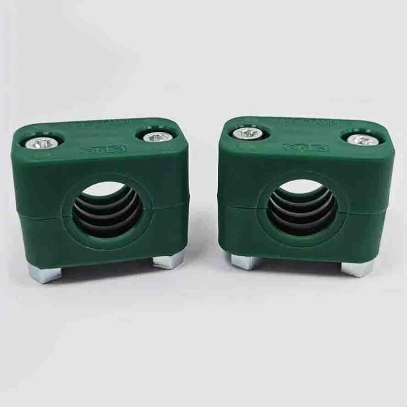 

5PCS Lightweight Plastic Pipe Clips 6-35mm Diameter Bolted Guide Rail Tube Fastener Assortment Kit for Home Improvement Diameter 6mm