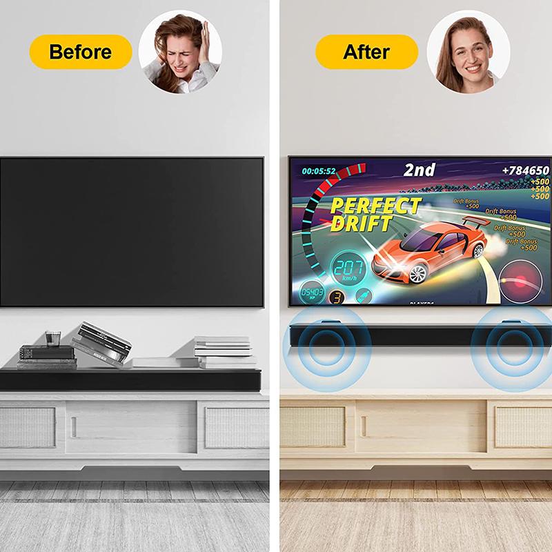 Sound Bar Mounts Wall Brackets - Easy To Install Anti-Drop Wall Shelf Holder Universal Soundbar Speaker Mounting Bracket