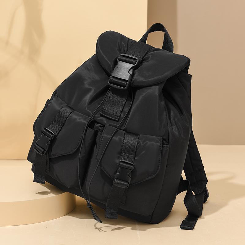 Large Capacity Lightweight Backpack Solid Color Backpack