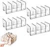 Transparent Acrylic Children's Shoe Rack Four Stackable Baby Shoe Storage Rack 4 Pack